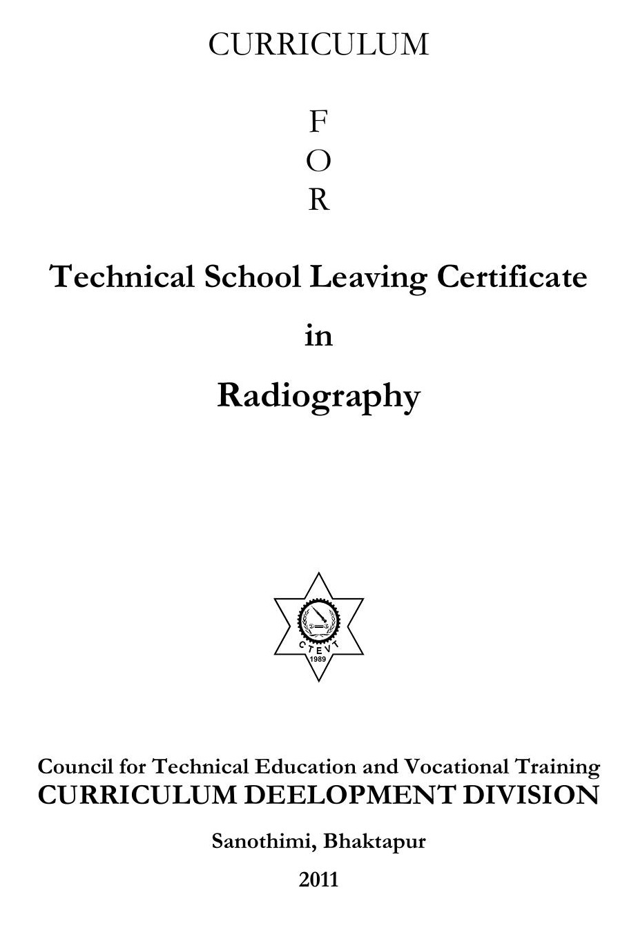 TSLC in Radiography, 2011